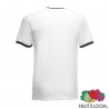 T-shirt ringer bianco con profili neri