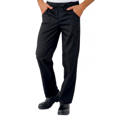 Trousers with Elastic BOHEME Black 100% Poliestere ISACCO 044071