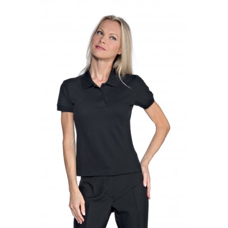 POLO STRETCH Schwarz 97% COTTON  3% SPANDEX ISACCO 125101