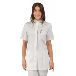 CASACCA COSTA RICA manica corta SUPER STRETCH BIANCO 97% COTTON  3% SPANDEX ISACCO 002978M