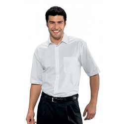 CAMICIA ISACCO manica corta BIANCO 3XL 65% Pol. 35% Cot. ISACCO 062100A