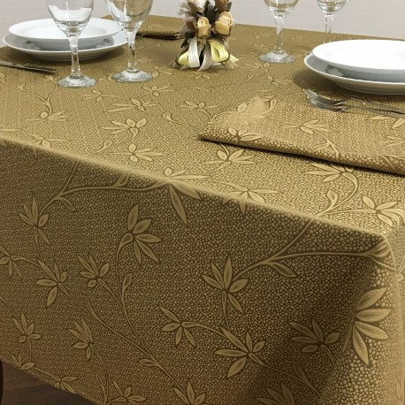 Tablecloths Coordinato Atene Fiori Bronze