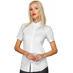 Camicia Portorico Unisex manica corta Bianco 97% Cotone Jersey - 3% Spandex ISACCO 062700M