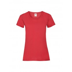 T-SHIRT DONNA VALUEWEIGHT COLOURS - ROSSO