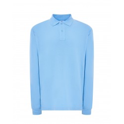 Polo regular manica lunga Sky Blu