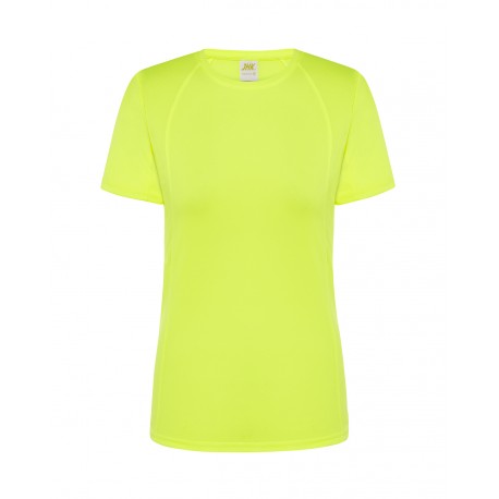 T-shirt sport donna giallo fluor