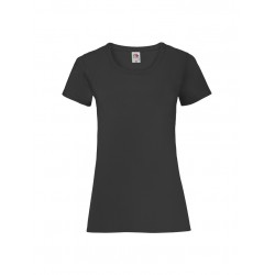 T-SHIRT DONNA VALUEWEIGHT COLOURS - NERO