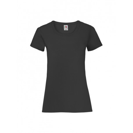 T-SHIRT DONNA VALUEWEIGHT COLOURS - NERO