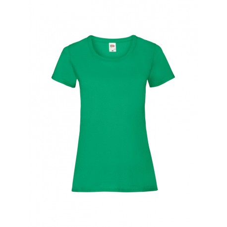 T-SHIRT DONNA VALUEWEIGHT COLOURS - VERDE PRATO