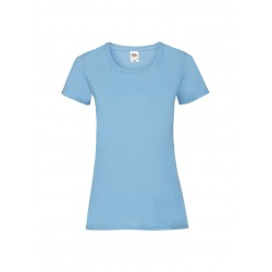 T-SHIRT DONNA VALUEWEIGHT COLOURS - BLU COBALTO