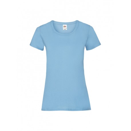 T-SHIRT DONNA VALUEWEIGHT COLOURS - BLU COBALTO