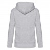 Felpa Cappuccio Zip Donna Grigio Melange