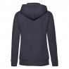 Felpa Cappuccio Zip Donna Blu Notte