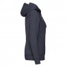 Felpa Cappuccio Zip Donna Blu Notte