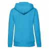 Felpa Cappuccio Zip Donna Azzurro