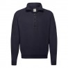 Felpa Collo Zip Blu Notte