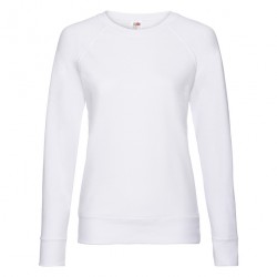 Felpa Raglan Leggera Donna Bianca