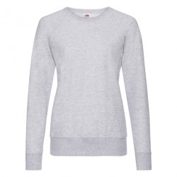 Felpa Raglan Leggera Donna Grigio Melange