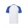 T-SHIRT BASEBALL M/C BIANCO ROYAL