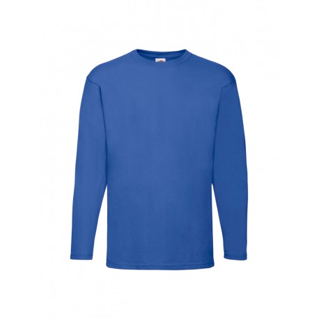 T-shirt valueweight Blu Royal Manica Lunga