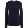 T-Shirt Regular Lady Blu Navy Manica Lunga