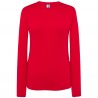 T-Shirt Regular Lady Rosso Manica Lunga