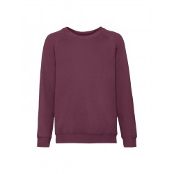 Felpa Raglan bambino bordeaux