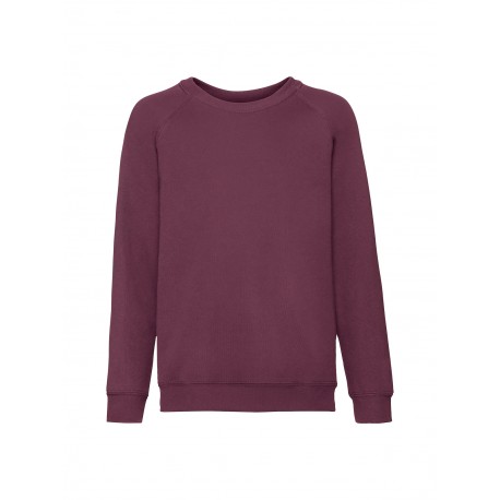 Felpa Raglan bambino bordeaux