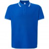 Polo regular Contrast Blau Royal white