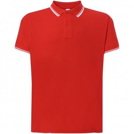 Polo regular Contrast Red white