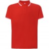 Polo regular Contrast Rot white