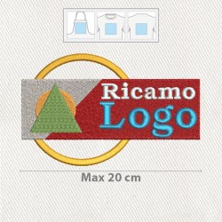 Ricamo logo 20x20cm