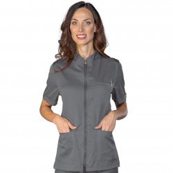 Casacca Samarcanda Manica Corta Tecnostretch Grigio 96% Poliestere 4% Spandex ISACCO 036212M