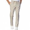 Pantalone Slim Zip Unisex 60% Cotone 40% Lino ISACCO 043616