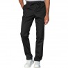 Pantalone Slim Zip Unisex Nero 65% Poliestere 35% Cotone ISACCO 043601