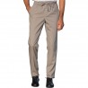 Pantalone Slim Zip Unisex Tortora 65% Poliestere 35% Cotone ISACCO 043635