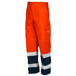 PANTALONE AV FUSTAGNO Arancio/Blu