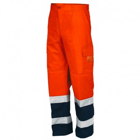 PANTALONE AV FUSTAGNO Arancio/Blu