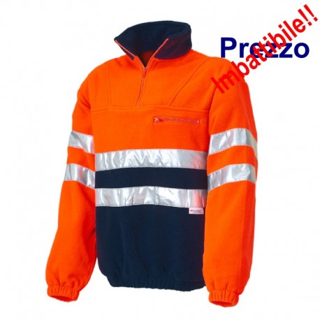 PULLOVER AV ARANCIO/BLU