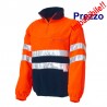 PULLOVER AV ARANCIO/BLU